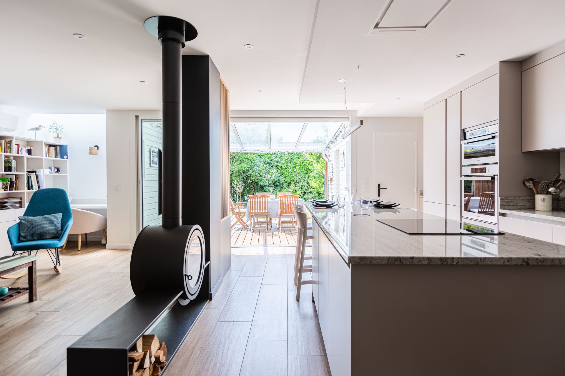 restructuration renovation sejour cuisine maison