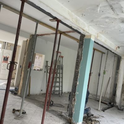 restructuration chantier maison Moll