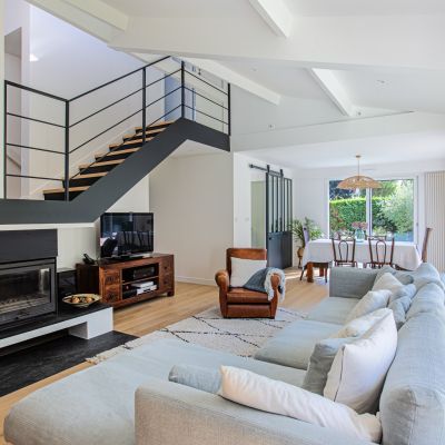 restructuration maison merignac renovation architecture intérieure salon cuisine chambre salle de bain