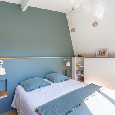 restructuration maison merignac renovation architecture intérieure salon cuisine chambre salle de bain