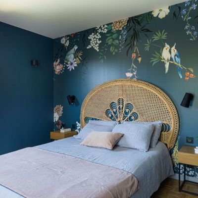 chambre parentale papier peint papermint