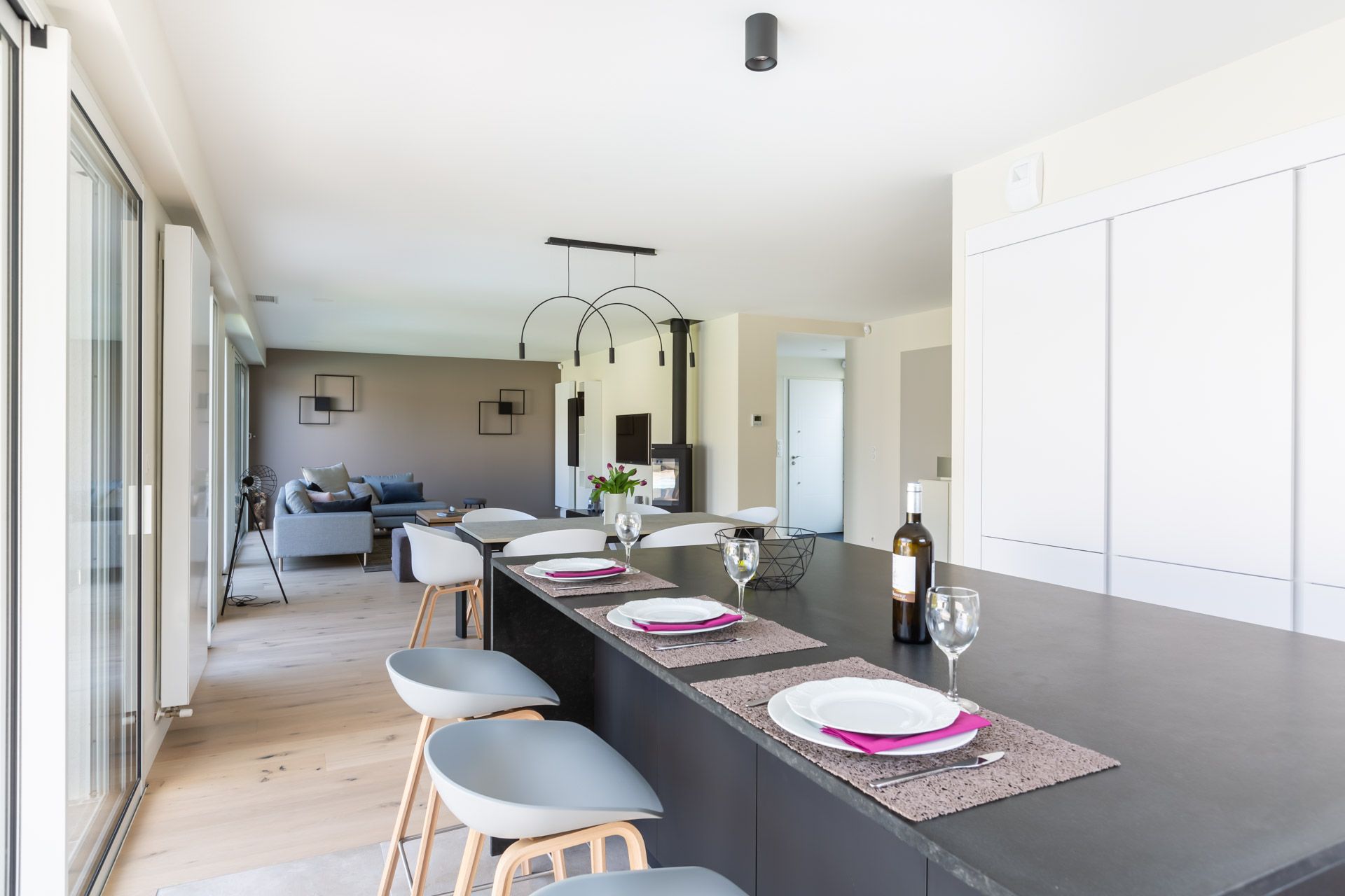 restructuration maison bordeaux renovation architecture intérieure salon cuisine