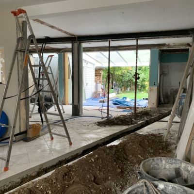 restructuration chantier maison Moll