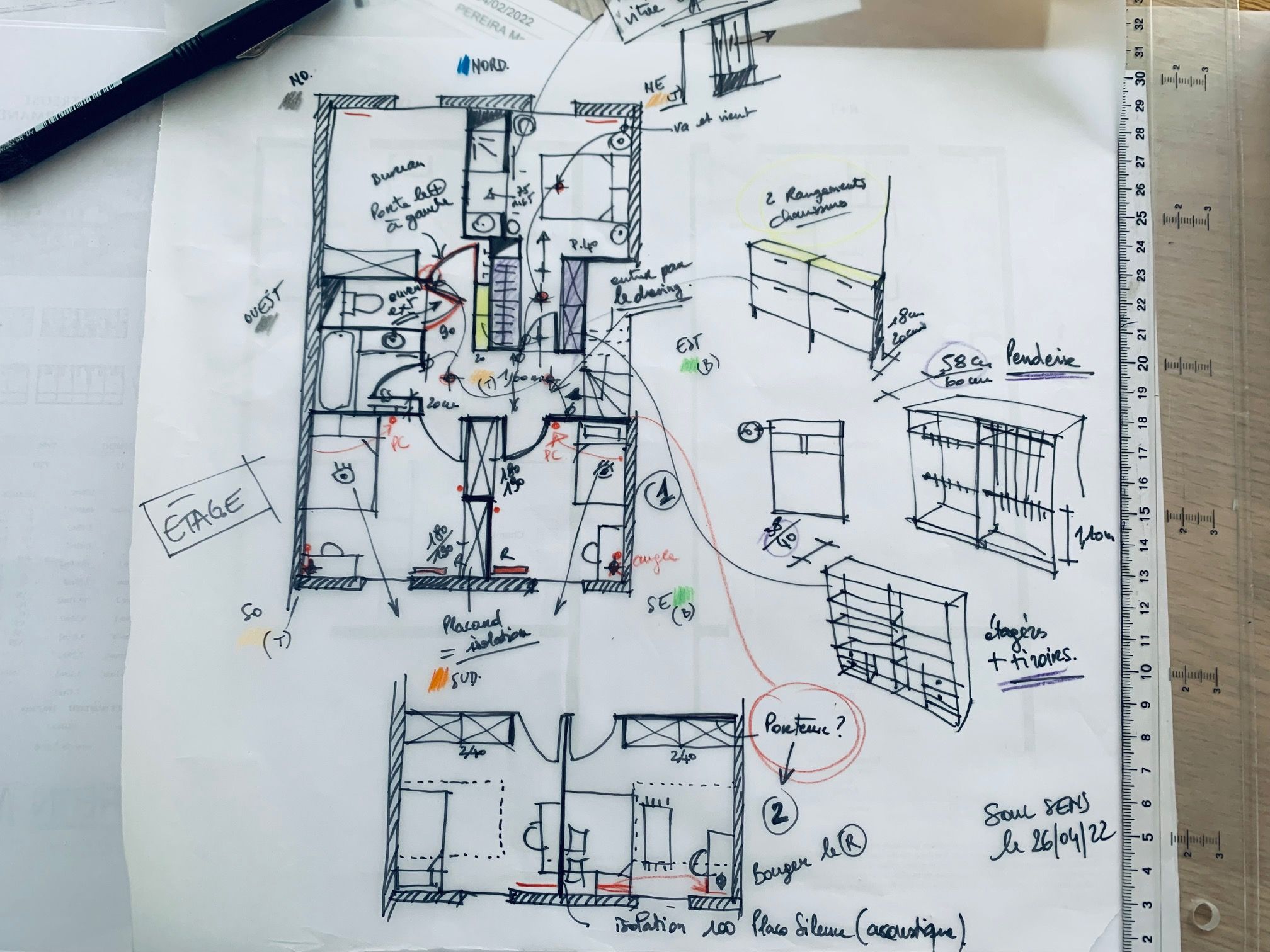 conseil sur plan appartement en construction